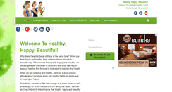 Desktop Screenshot of healthyhappybeautiful.com
