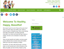 Tablet Screenshot of healthyhappybeautiful.com